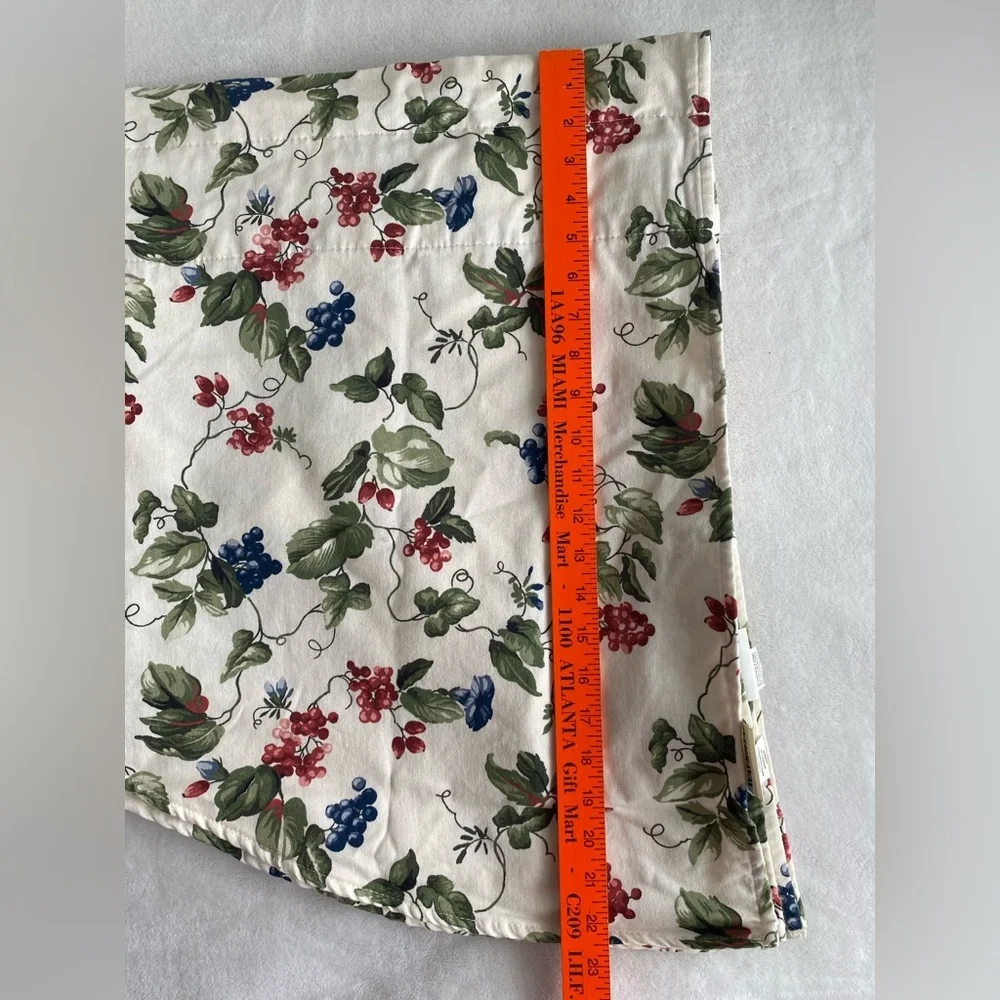 Vintage Waverly Orchard Trail Set Of 2 Curtains Valances‎ Scalloped Cottage Core
